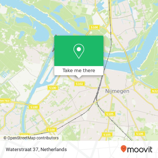 Waterstraat 37, 6541 TD Nijmegen map
