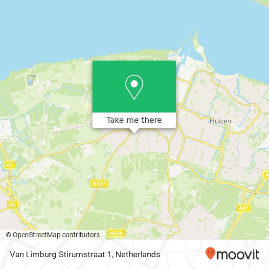 Van Limburg Stirumstraat 1, 1272 EN Huizen Karte