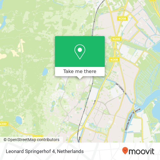 Leonard Springerhof 4, 2061 LG Bloemendaal map