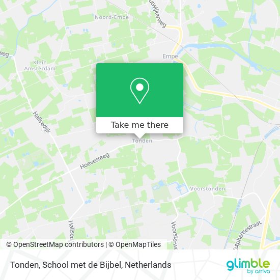 Tonden, School met de Bijbel map
