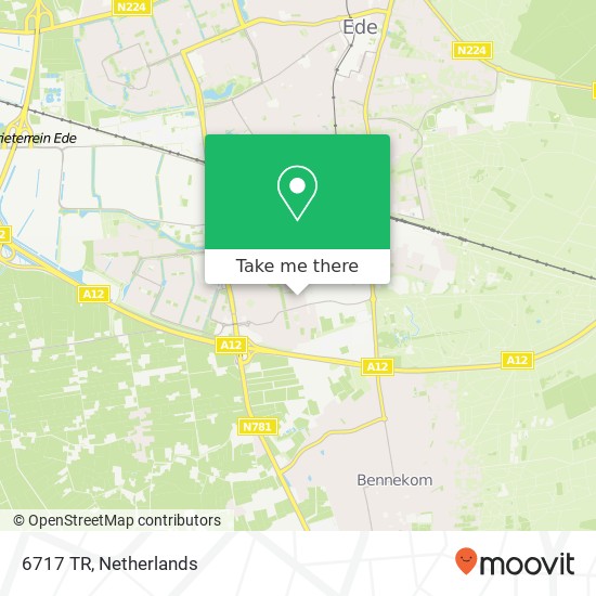 6717 TR, 6717 TR Ede, Nederland map