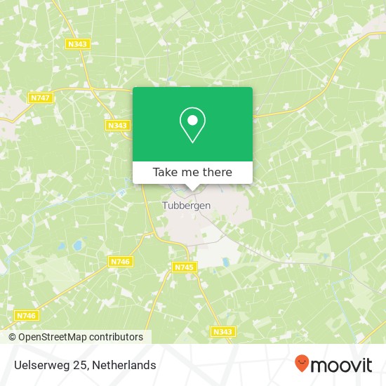 Uelserweg 25, Uelserweg 25, 7651 KT Tubbergen, Nederland map