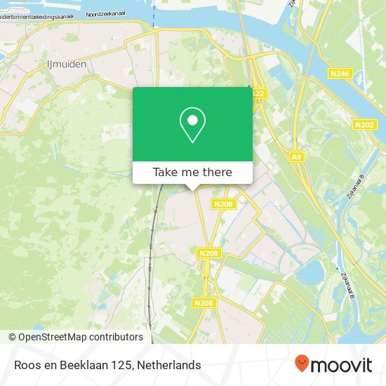 Roos en Beeklaan 125, 2071 TC Santpoort-Noord map