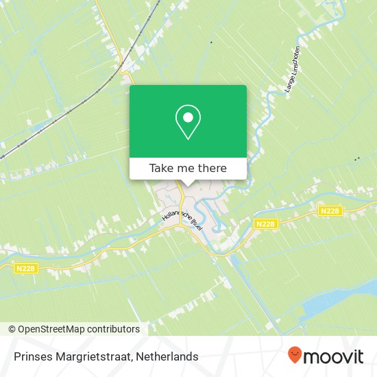 Prinses Margrietstraat, 3421 HL Oudewater map