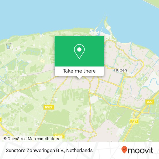 Sunstore Zonweringen B.V., Schaepmanlaan 1 map