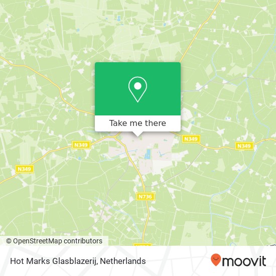 Hot Marks Glasblazerij map