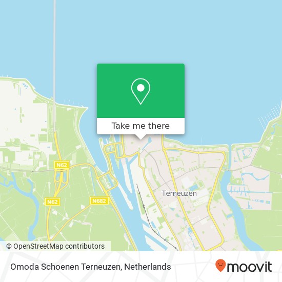 Omoda Schoenen Terneuzen, Noordstraat 44 map