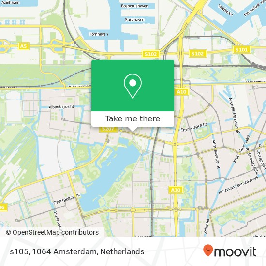 s105, 1064 Amsterdam map