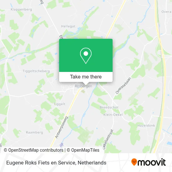 Eugene Roks Fiets en Service map