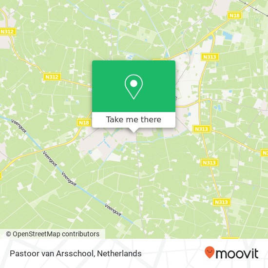 Pastoor van Arsschool, Oude Aaltenseweg 28 map