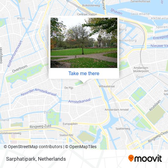 Sarphatipark map