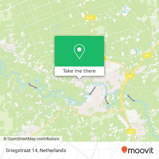 Griegstraat 14, 5491 LP Sint-Oedenrode map
