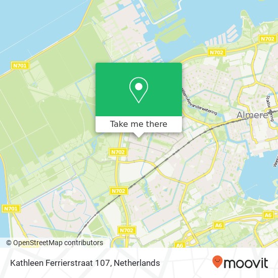 Kathleen Ferrierstraat 107, 1311 KK Almere-Stad Karte