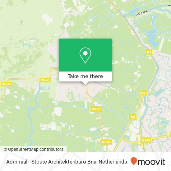 Admiraal - Stoute Architektenburo Bna, Bergerweg 20 map