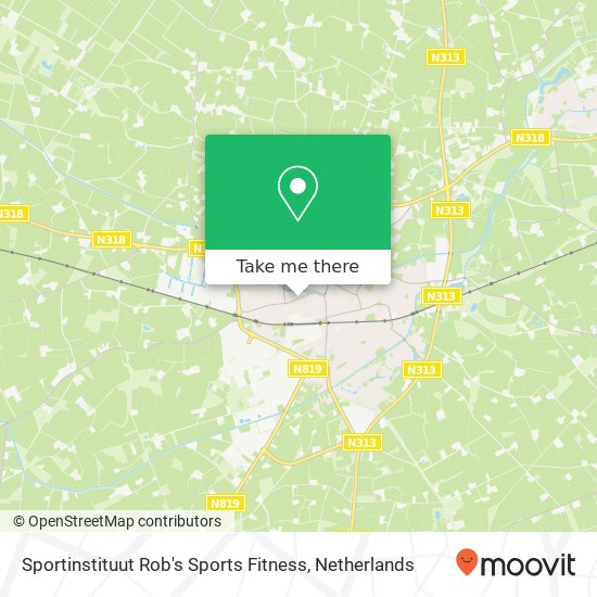 Sportinstituut Rob's Sports Fitness, Admiraal de Ruyterstraat 10 map