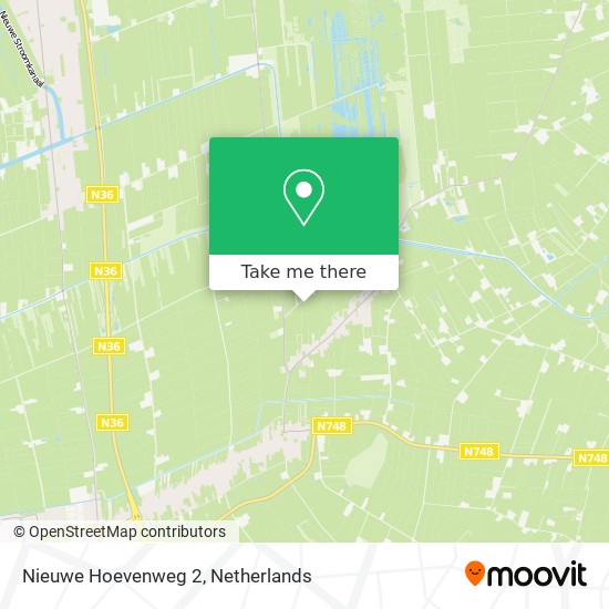 Nieuwe Hoevenweg 2 map