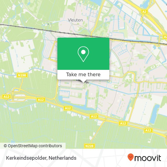 Kerkeindsepolder, Kerkeindsepolder, 3453 NC Utrecht, Nederland map