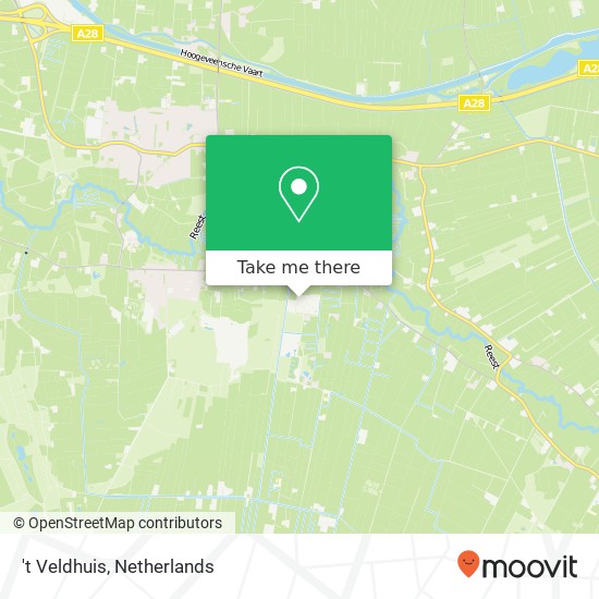 't Veldhuis, Veldhuisweg 1 Karte