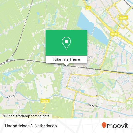 Lisdoddelaan 3, 3451 PL Vleuten Karte