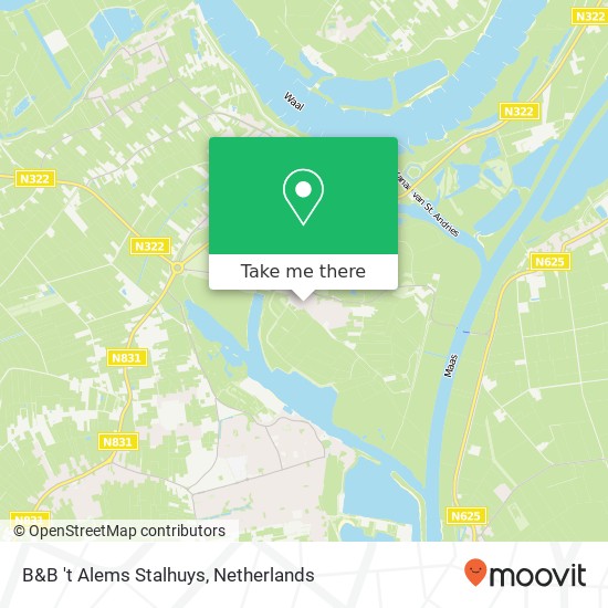 B&B 't Alems Stalhuys, Sint Odradastraat 19 map