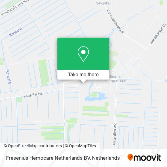 Fresenius Hemocare Netherlands BV map