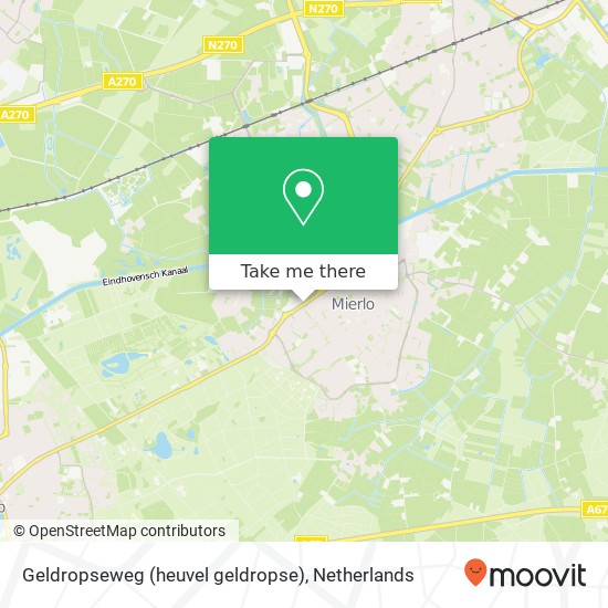 Geldropseweg (heuvel geldropse), 5731 Mierlo map