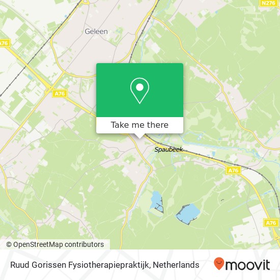 Ruud Gorissen Fysiotherapiepraktijk, Constantijn Hugostraat 17 map