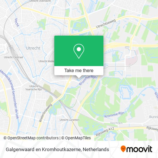 Galgenwaard en Kromhoutkazerne map