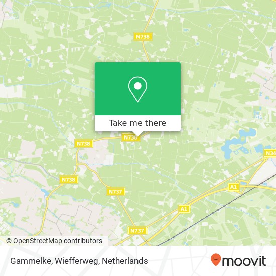 Gammelke, Wiefferweg Karte