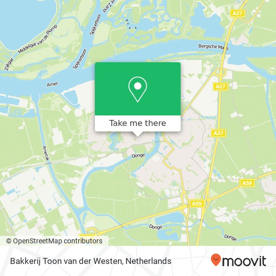 Bakkerij Toon van der Westen, Markt 22 Karte