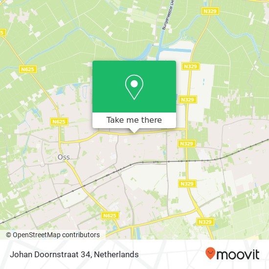 Johan Doornstraat 34, 5348 AT Oss map