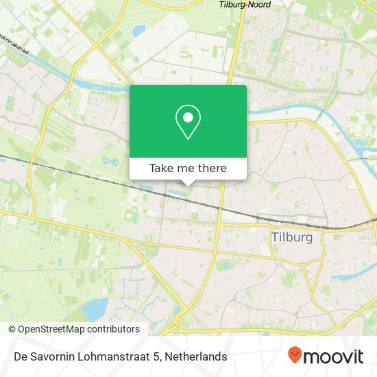 De Savornin Lohmanstraat 5, 5042 RA Tilburg map