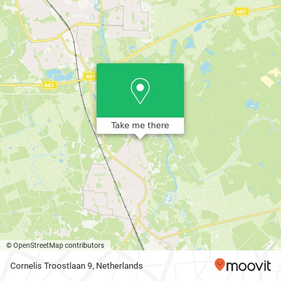 Cornelis Troostlaan 9, 5591 AK Heeze map