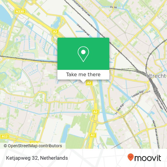 Ketjapweg 32, 3541 Utrecht Karte