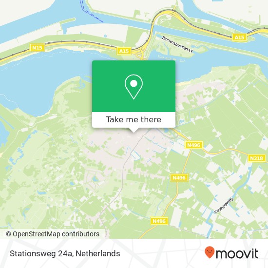 Stationsweg 24a, 3233 CT Oostvoorne Karte