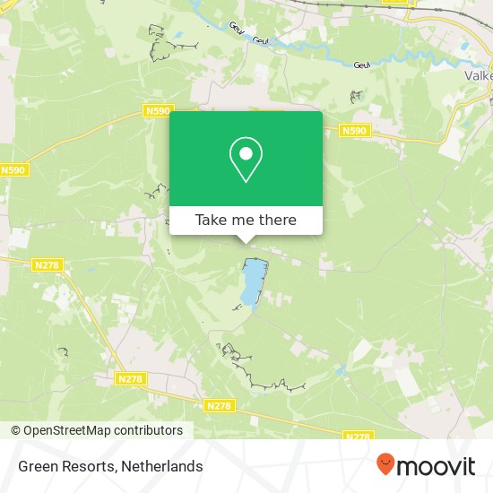 Green Resorts map