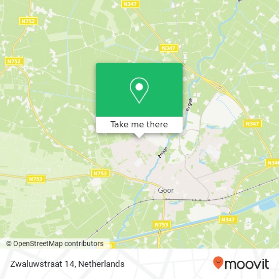 Zwaluwstraat 14, 7471 HJ Goor map