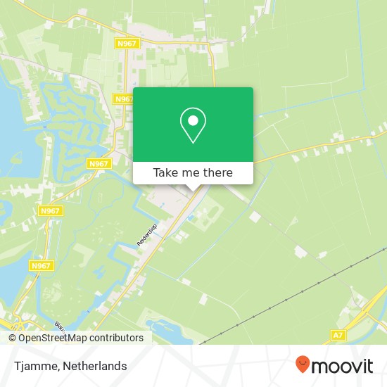 Tjamme map