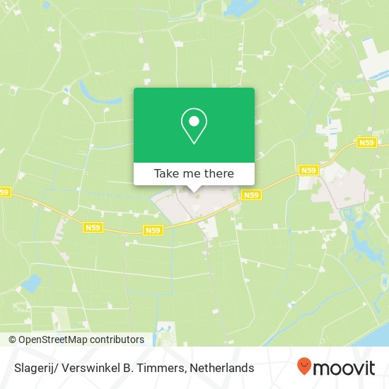 Slagerij/ Verswinkel B. Timmers, Kerkring 33 map