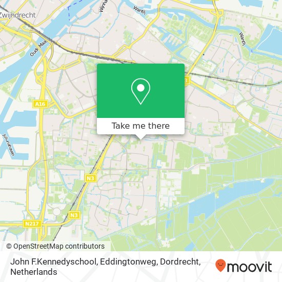 John F.Kennedyschool, Eddingtonweg, Dordrecht, Eddingtonweg 3 map