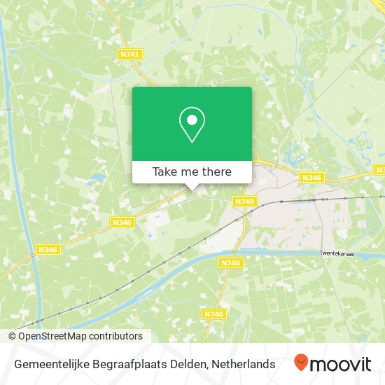 Gemeentelijke Begraafplaats Delden map