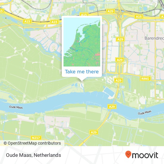 Oude Maas, Oude Maas, Nederland map