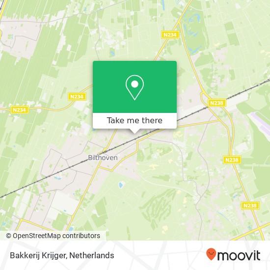 Bakkerij Krijger, Bilderdijklaan 59 map