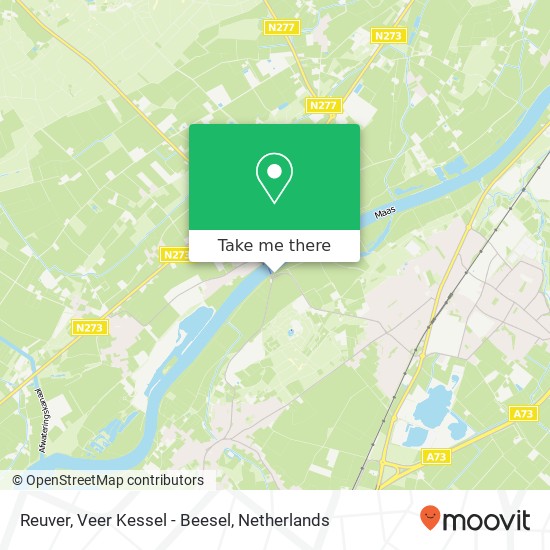 Reuver, Veer Kessel - Beesel map