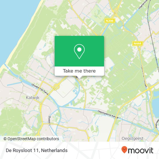 De Roysloot 11, De Roysloot 11, 2231 NZ Rijnsburg, Nederland Karte