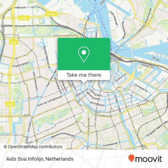 Aids Soa Infolijn, Keizersgracht 392 map