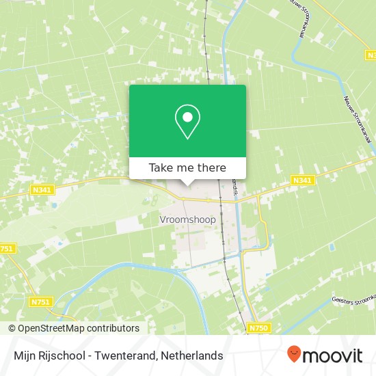 Mijn Rijschool - Twenterand, Kastanjehoek 18 map