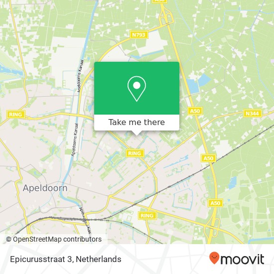 Epicurusstraat 3, 7323 HZ Apeldoorn map