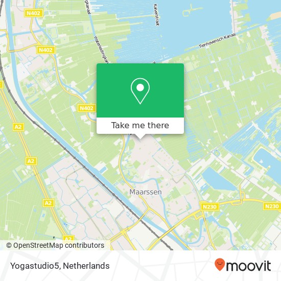 Yogastudio5, Boshovenlaan 5 map
