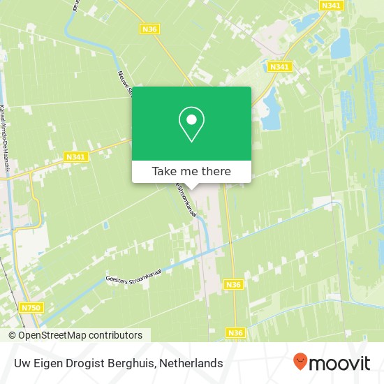 Uw Eigen Drogist Berghuis, Kervelplein 43 map